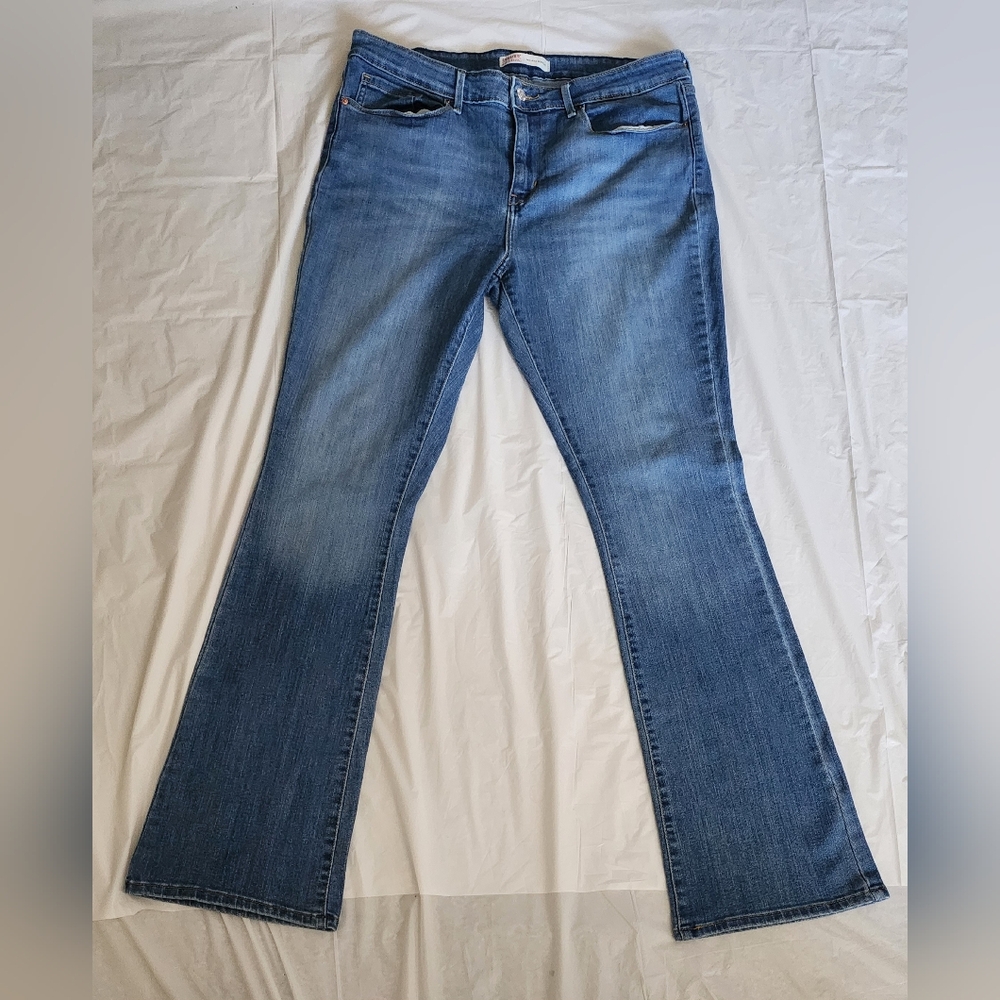 Signature by Levi Strauss Blue Flare & Wide Leg Jeans